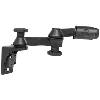 RAM Mount Vertical Mounting Base wDouble 6 Swing Arm  Swivel Single Socket f15 Balls RAM109VS5NBU