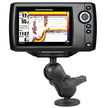 RAM Mount 15 Ball Mount w25 Round Base Short Arm  15 x 3 Plate fHumminbird Helix 5 Only RAM202153B202U