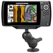 RAM Mount 15 Ball Mount w25 Round Base Short Arm  2 x 4 Plate fHumminbird Helix 7 Only RAM20224B202U