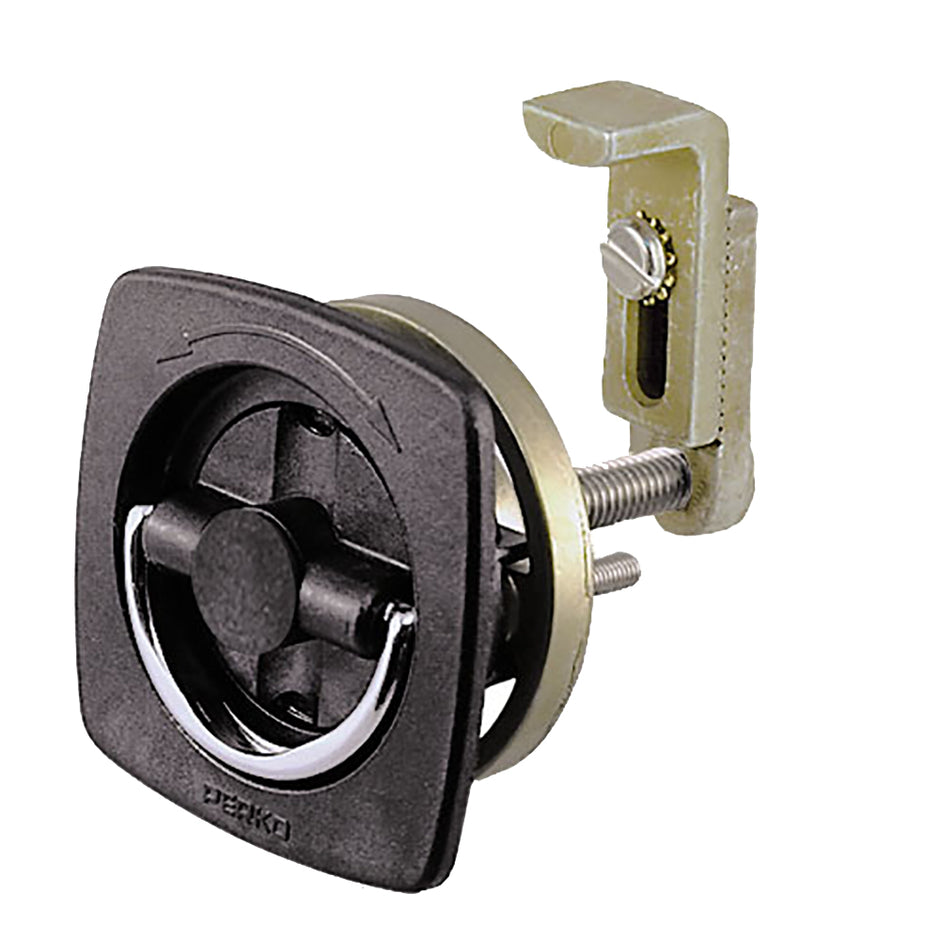Perko Flush Latch  NonLocking  25 x 25 wOffset Adjustable Cam Bar 0932DP2BLK