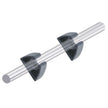 Perko Pole Storage Clips  Black  Pair 0477DP0BLK