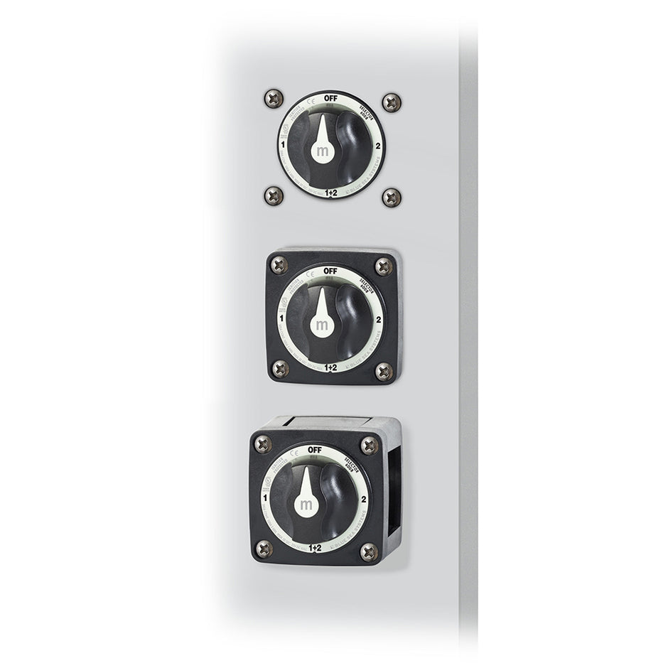 Blue Sea 6008200 mSeries Selector 3 Position Battery Switch  Black 6008200