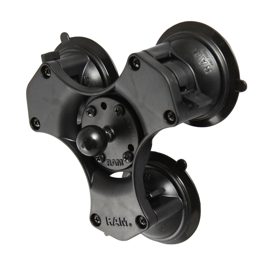 RAM Mount TwistLock Triple Suction Cup Ball Base RAPB3652241U