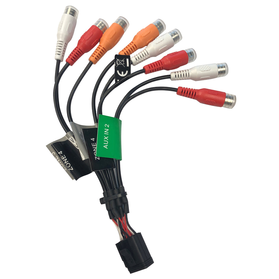 Fusion Wire Harness f MSRA770 Stereo  Zone 3  4 E PortRCA 0101281202
