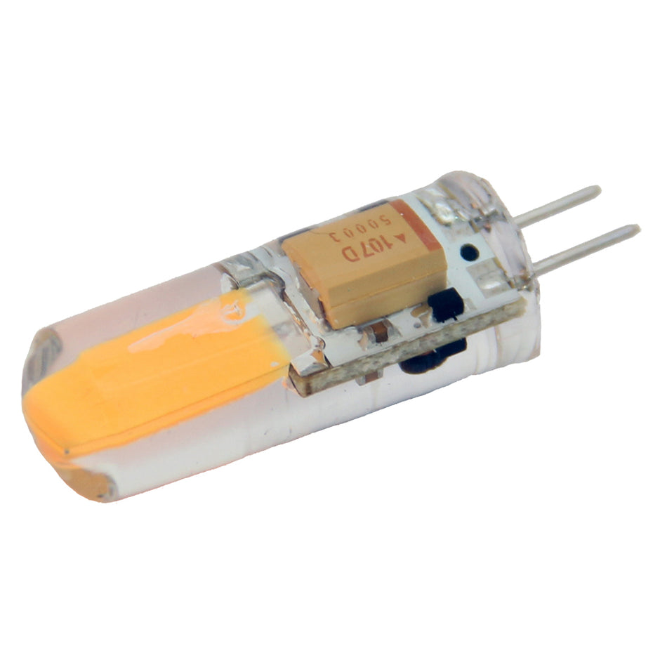 Lunasea Natural White G4 Bulb 2W 1030VDC Bottom Pin Silicon            Encapsulated LLB21KC7100