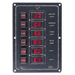 SeaDog Aluminum Switch Panel Vertical  6 Switch 4221101