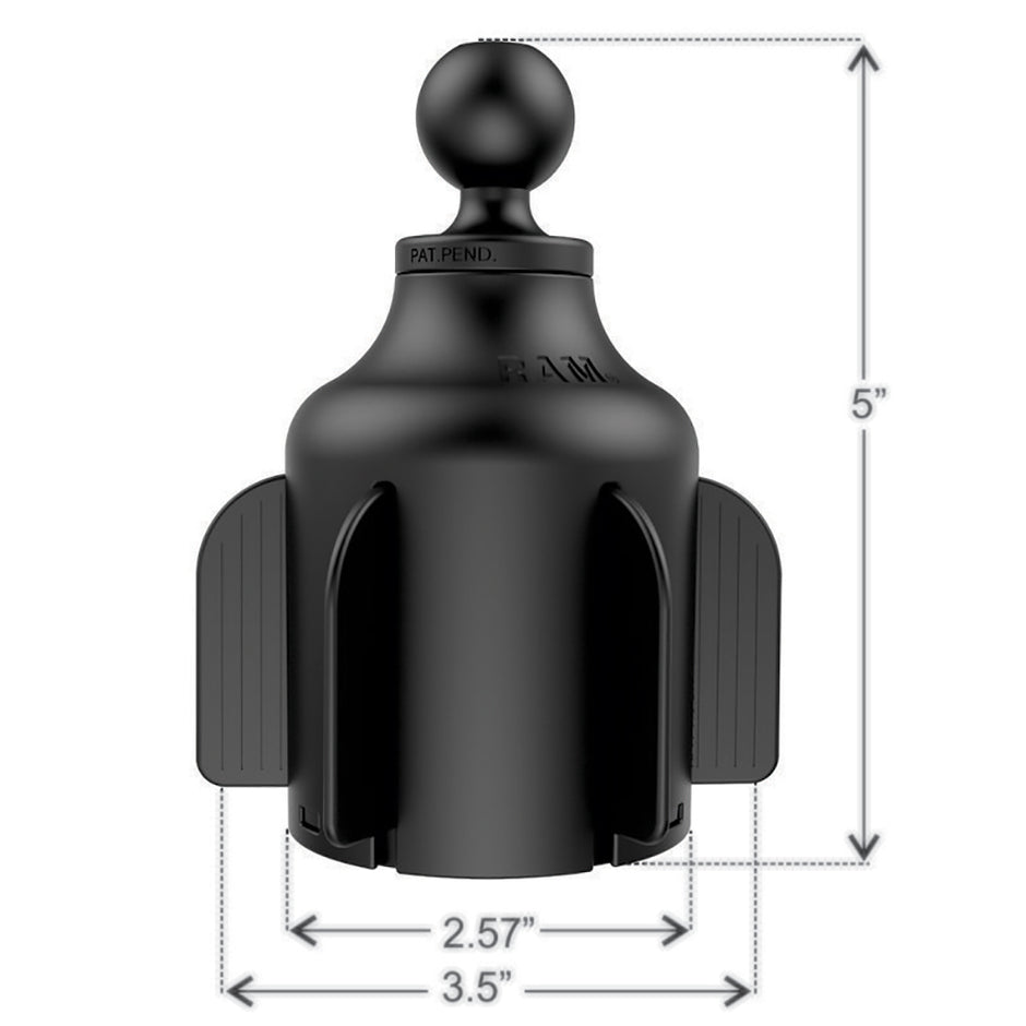 RAM Mount RAM Stubby Cup Holder Ball Base RAPB2994U