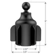 RAM Mount Stubby Cup Holder Mount wDouble Socket Arm RAPB2994201U