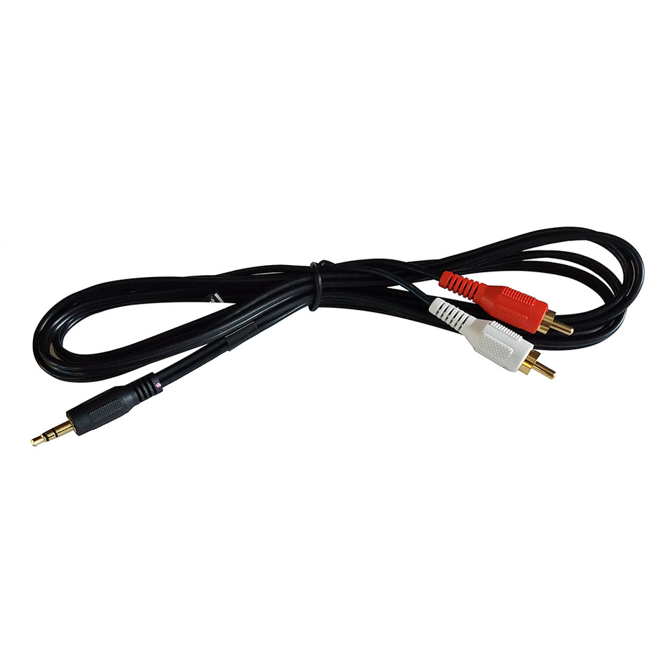 Fusion MSCBRCA35 Input Cable  1 Male 35 mm to 2 Male RCA 0101275320