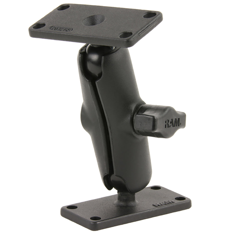 RAM Mount Double Ball Mount wTwo 15 x 3 Plates RAMB102U153
