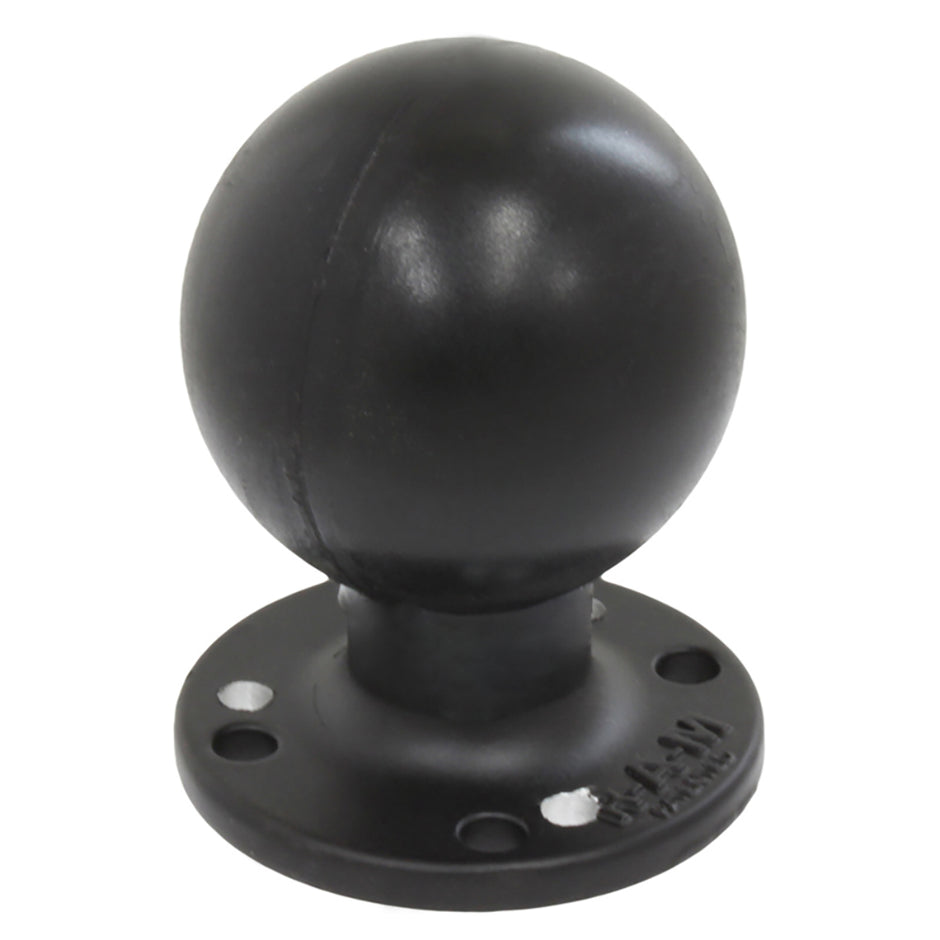 RAM Mount RAM Round Plate wBall  225  D Size Ball  Hole Plate RAMD254WD1U