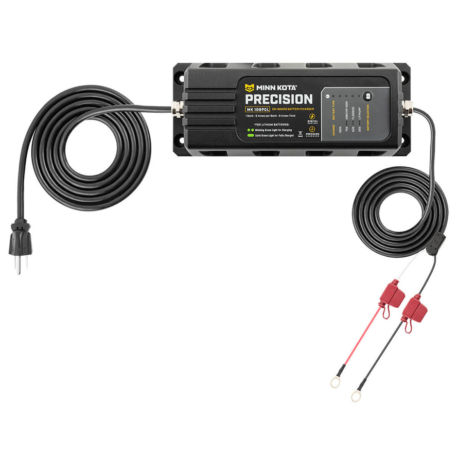 Minn Kota OnBoard Precision Charger MK106 PCL 1 Bank x 6 AMP LI Optimized Charger 1831061