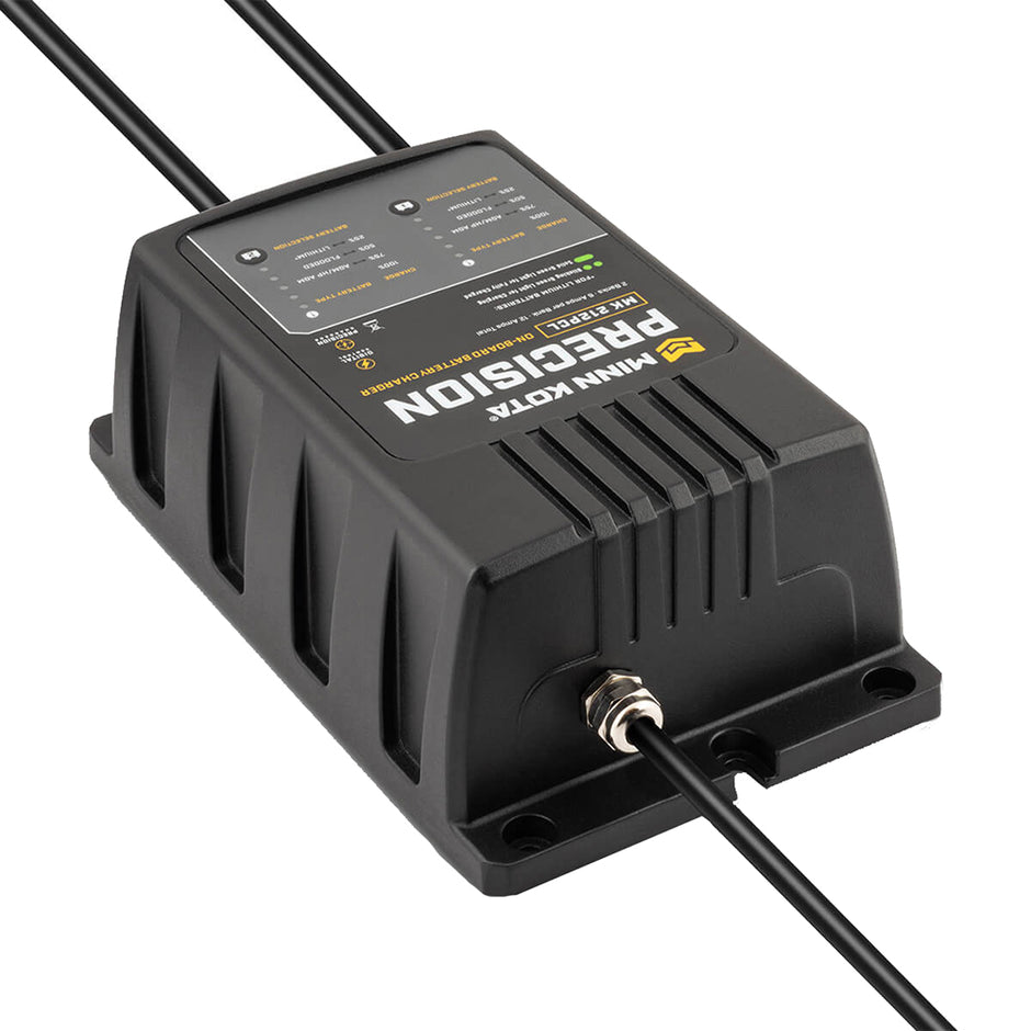 Minn Kota OnBoard Precision Charger MK212 PCL 2 Bank x 6 AMP LI Optimized Charger 1832121
