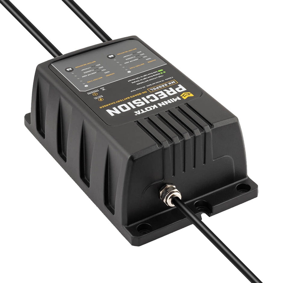 Minn Kota OnBoard Precision Charger MK220 PCL 2 Bank x 10 AMP LI Optimized Charger 1832201