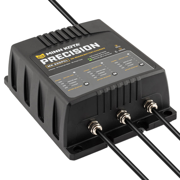 Minn Kota OnBoard Precision Charger MK330 PCL 3 Bank x 10 AMP LI Optimized Charger 1833301