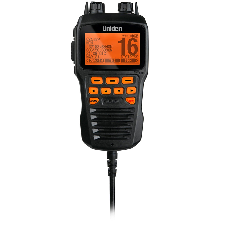 Uniden Remote Mic fUM725 VHF Radios  Black UMRMICBK