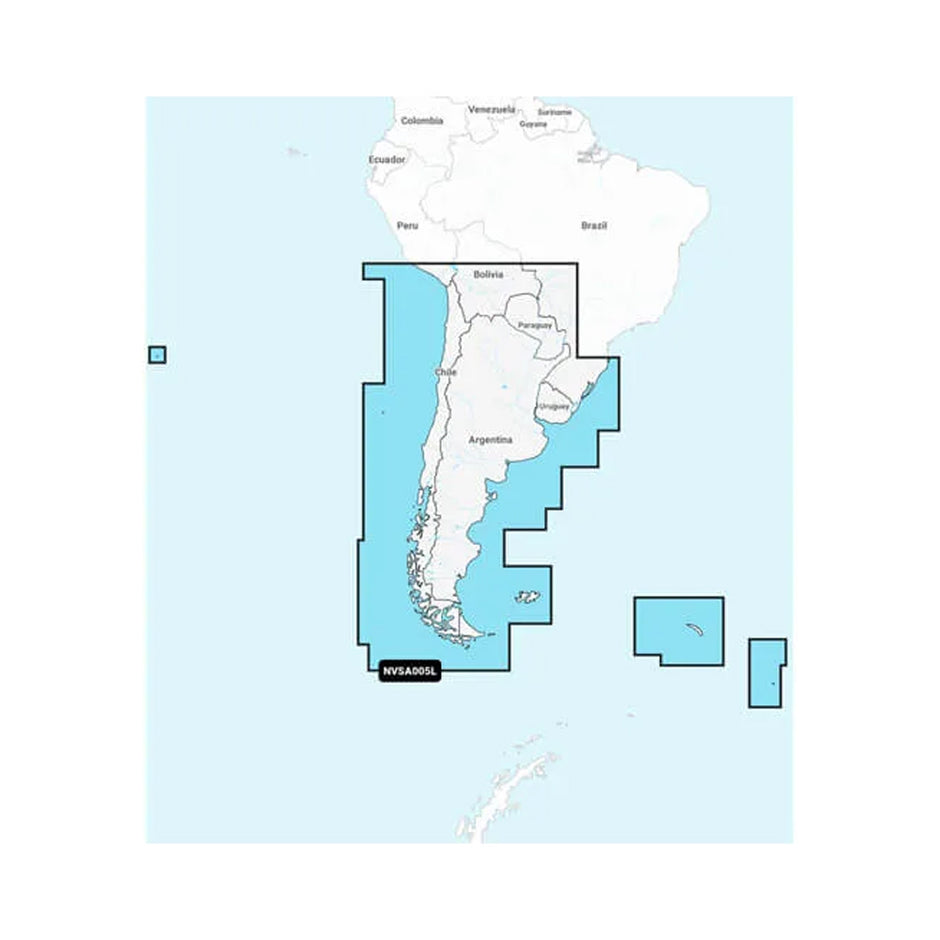 Garmin Navionics Vision NVSA005L  Chile Argentina  Easter Island  Marine Charts 010C128600