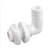 Attwood White Plastic 90 Degree ThruHull Connector  118 Inner Diameter 38793