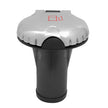 Attwood Deck Fill fCarbon Canister System  Straight Body  Scalloped Stainless Steel Cap 99DFCCSS1S