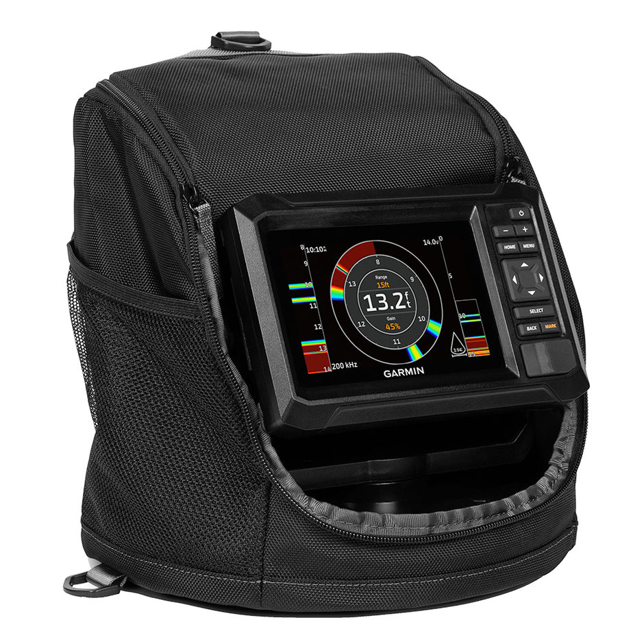 Garmin ECHOMAP UHD2 Keyed 5 cv Ice Fishing Bundle wECHOMAP UHD2 53cv  Dual BeamIF Transducer 0100259035
