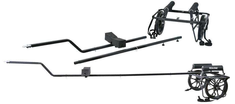Malone Forge™ Bunk Style Canoe/Kayak Cart with Bike Tow Bar