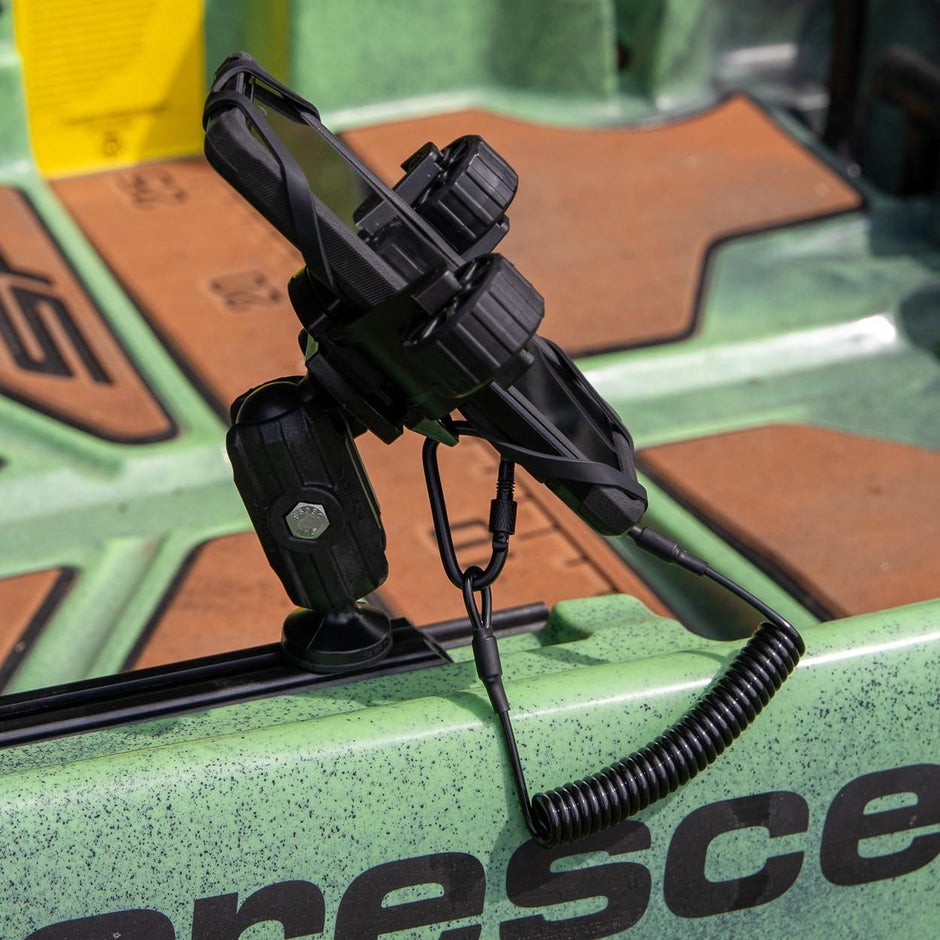 Yakattack Rotogrip Phone Holder with 1 Screwball Track Mount (CMS-1008) | Kayak fishing Accessories