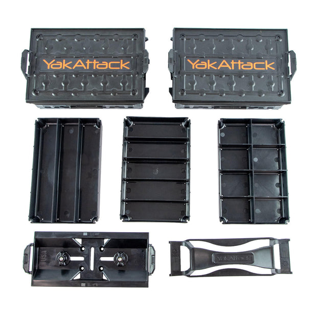 YakAttack Fully Loaded TracPack Combo Kit, Two Boxes, Track Mount, Handle, Two Trays